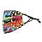 PM2.5 Filter Graffiti Printed Cotton Mask