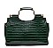 Croc Alligator Top Handle Satchel