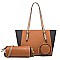 3 IN 1 TRENDY GEOMETRIC TOTE SET