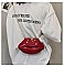 Sexy Lips Style Cross-Body Shoulder Bag
