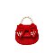 Tweed Bow Flap Mini Handbag
