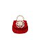 Tweed Bow Flap Mini Handbag