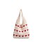 Crochet Heart Knit Hobo