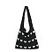 Crochet Heart Knit Hobo