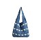 Crochet Heart Knit Hobo