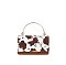 Cow Flap Mini Clutch Handbag
