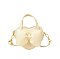 Heart Bow Satchel Crossbody Bag
