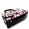 3 in 1 Turn-Lock Pop Art Magazine Print Deco Satchel