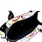 3 in 1 Turn-Lock Pop Art Magazine Print Deco Satchel