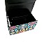 Flip-lock 2-Way Snake Print Box Satchel