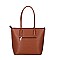 2 IN 1 FASHION TASSEL HANDLE TOTE BAG SET