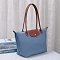 Nylon LOGO Flap Tote Bag