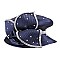 LARGE FLORAL PETAL WITH STONE BRAID HAT