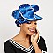 LARGE FLORAL PETAL WITH STONE BRAID HAT