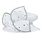 LARGE FLORAL PETAL WITH STONE BRAID HAT