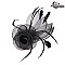 Classy Fascinator With Floral Center Popular Dressy