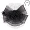 Fashionable Church Fascinator With Floral Center