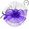 Fashionable Church Fascinator With Floral Center