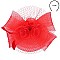 Fashionable Church Fascinator With Floral Center