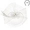 Fashionable Church Fascinator With Floral Center