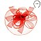 Fashionable Headband/pin with Mesh W/loopy Flower