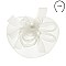 Fashionable Headband/pin with Mesh W/loopy Flower