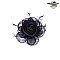 Trendy Feathered Mesh Flower W/leaf