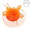 SINAMAY FLORAL MESH NETTING VEIL FASINATOR