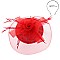 SINAMAY FLORAL MESH NETTING VEIL FASINATOR