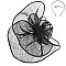 Large Sinamay Rose Design Fascinator