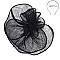 Large Sinamay Rose Design Fascinator