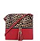 LEOPARD TWO TONE CROSSBODY BAG