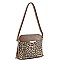 FASHION SMOOTH TASSEL LEOPARD DESIGN CROSSBODY BAG