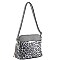 FASHION SMOOTH TASSEL LEOPARD DESIGN CROSSBODY BAG