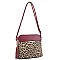 FASHION SMOOTH TASSEL LEOPARD DESIGN CROSSBODY BAG