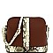 Dome-Shaped Snake Print Cross Body