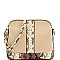 Dome-Shaped Snake Print Cross Body