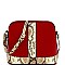 Dome-Shaped Snake Print Cross Body