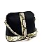 Dome-Shaped Snake Print Cross Body
