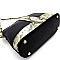 Dome-Shaped Snake Print Cross Body