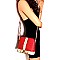 Dome-Shaped Snake Print Cross Body