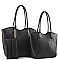 3 IN 1 FASHION CURVED TOTE BAG SET