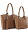 3 IN 1 FASHION CURVED TOTE BAG SET