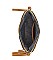 TASSEL ACCENT PLAIN TEXTURE CROSSBODY BAG