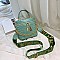 CROCODILE PRINT SATCHEL BUCKET