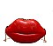 Sexy Lips Style Cross-Body Shoulder Bag