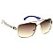 Pack of 12 Modern Frame Jolie Rose Aviator Sunglasses