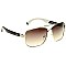 Pack of 12 Modern Frame Jolie Rose Aviator Sunglasses