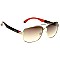 Pack of 12 Modern Frame Jolie Rose Aviator Sunglasses