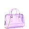 2-Way Translucent Jelly Small Boston Satchel Shoulder Bag